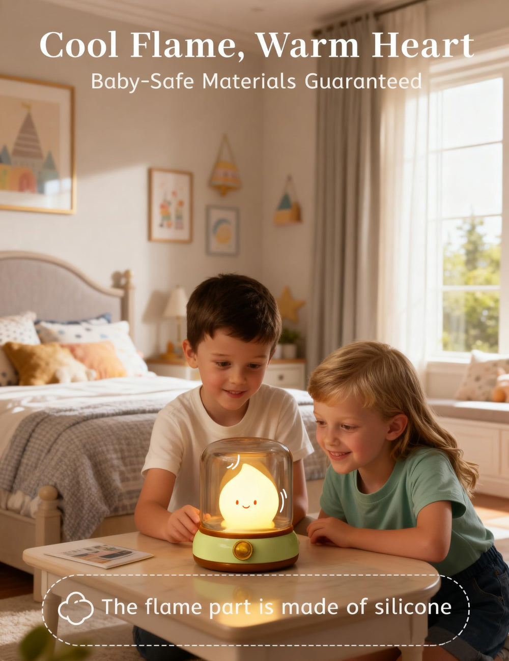 BANDIANCY Portable Candlelight Mode for reading, camping, or travel.
