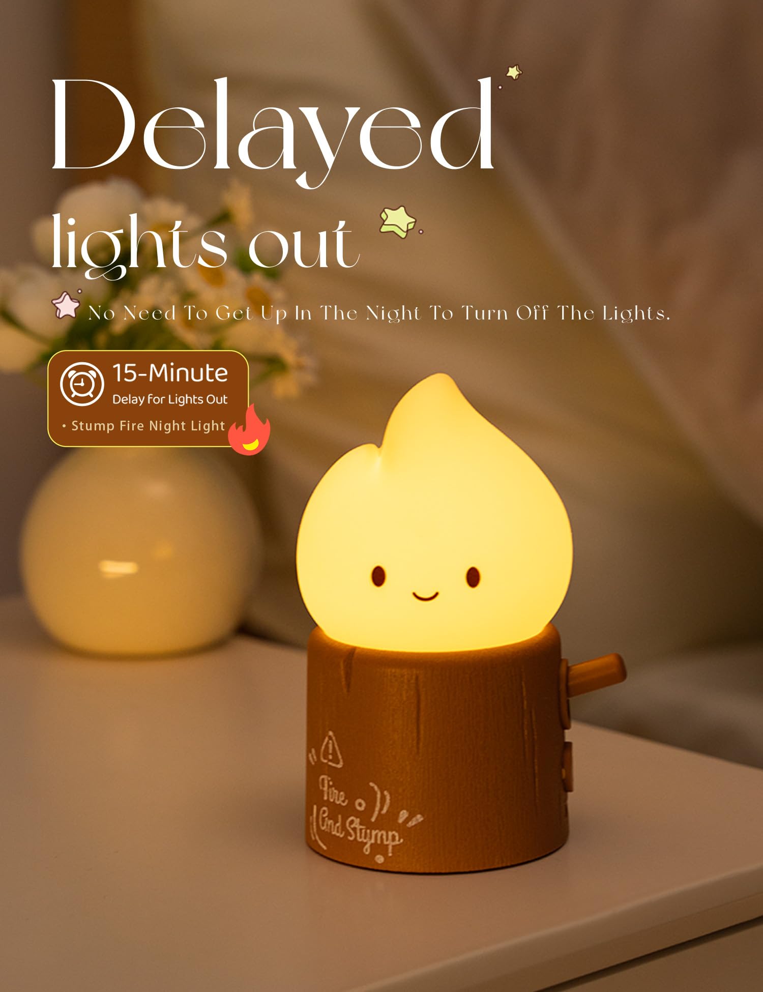 BANDIANCY 15-minute auto-off timer supports restful evenings.