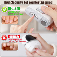 Bangzi electric nail file attachment for smoother nails after clipping