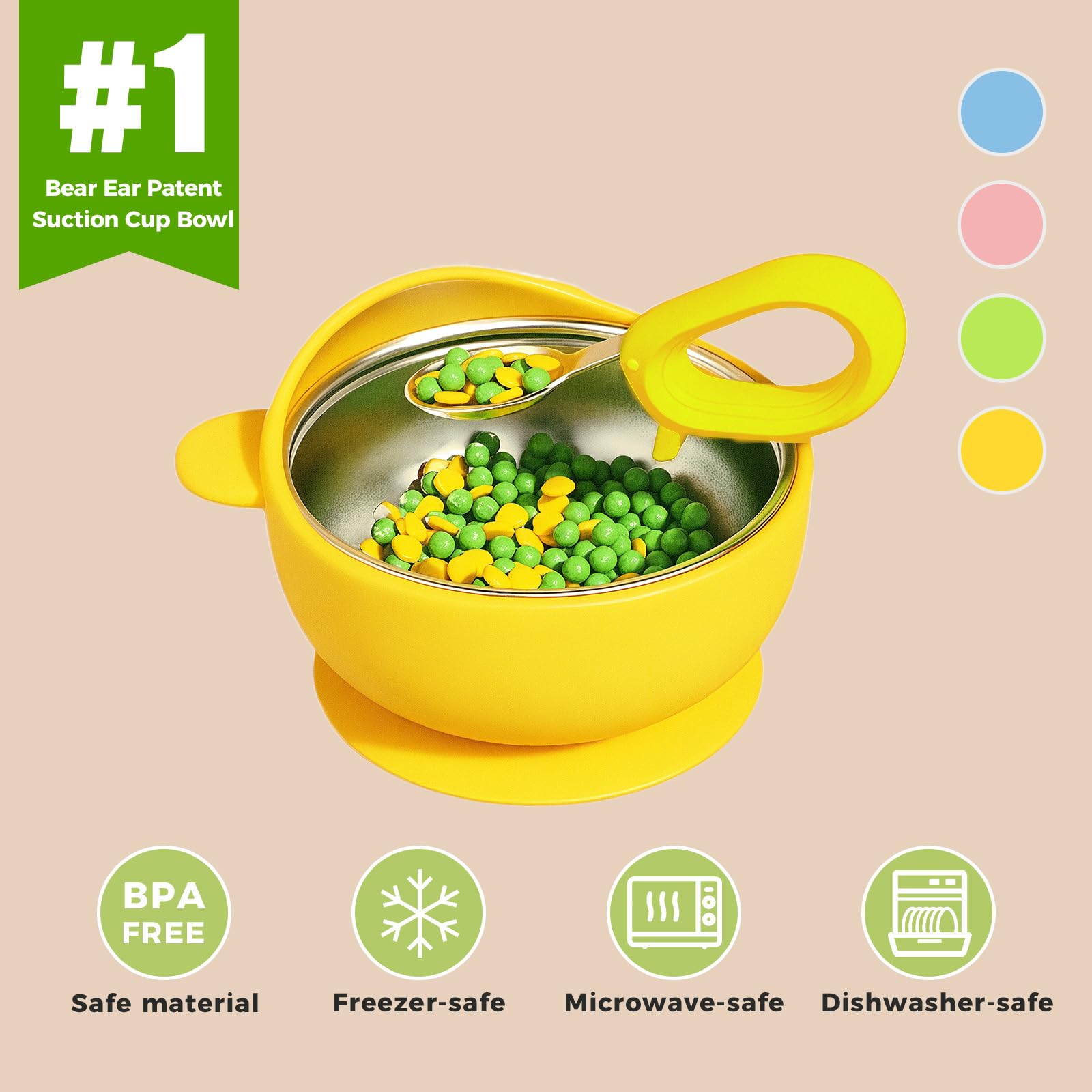 Bantroplis anti-scald silicone outer layer reduces burn risk.