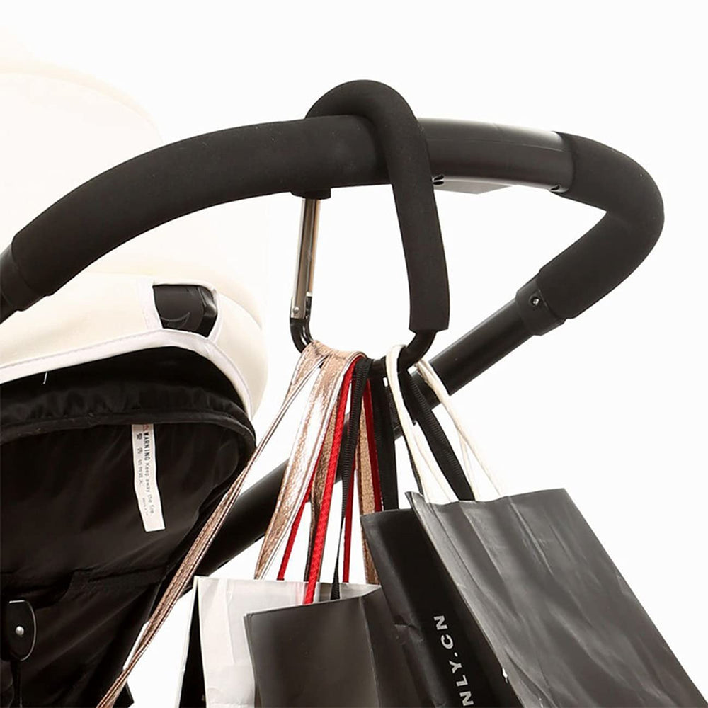 BanYakong aluminum stroller hooks showcasing durable build for on-the-go use