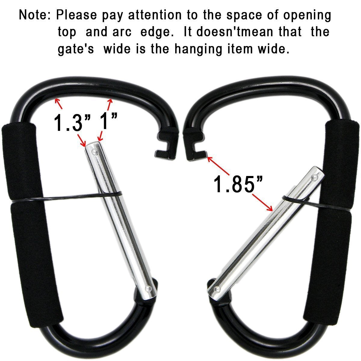 BanYakong hooks compatible with most stroller brands for versatile use.