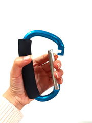 Durable aluminum BanYakong hooks demonstrate strength for bags on the go.