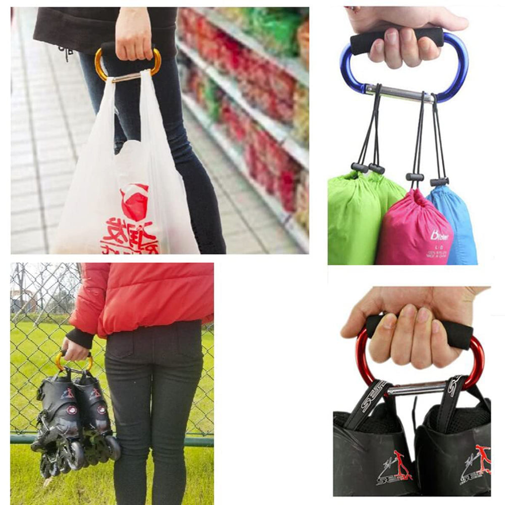 Mall walking setup with BanYakong hooks keeps bags organized and hands free.