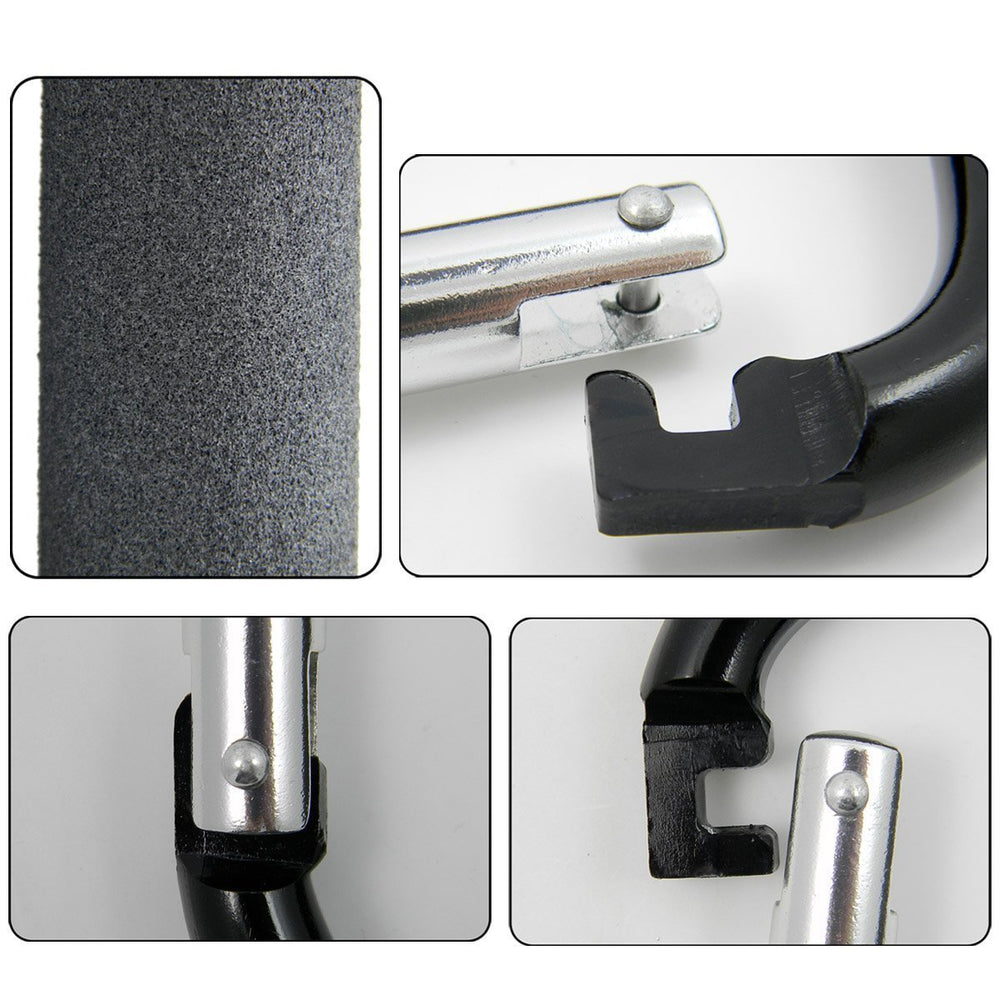 BanYakong blue 2-pack displaying two hooks capable of handling multiple bags.