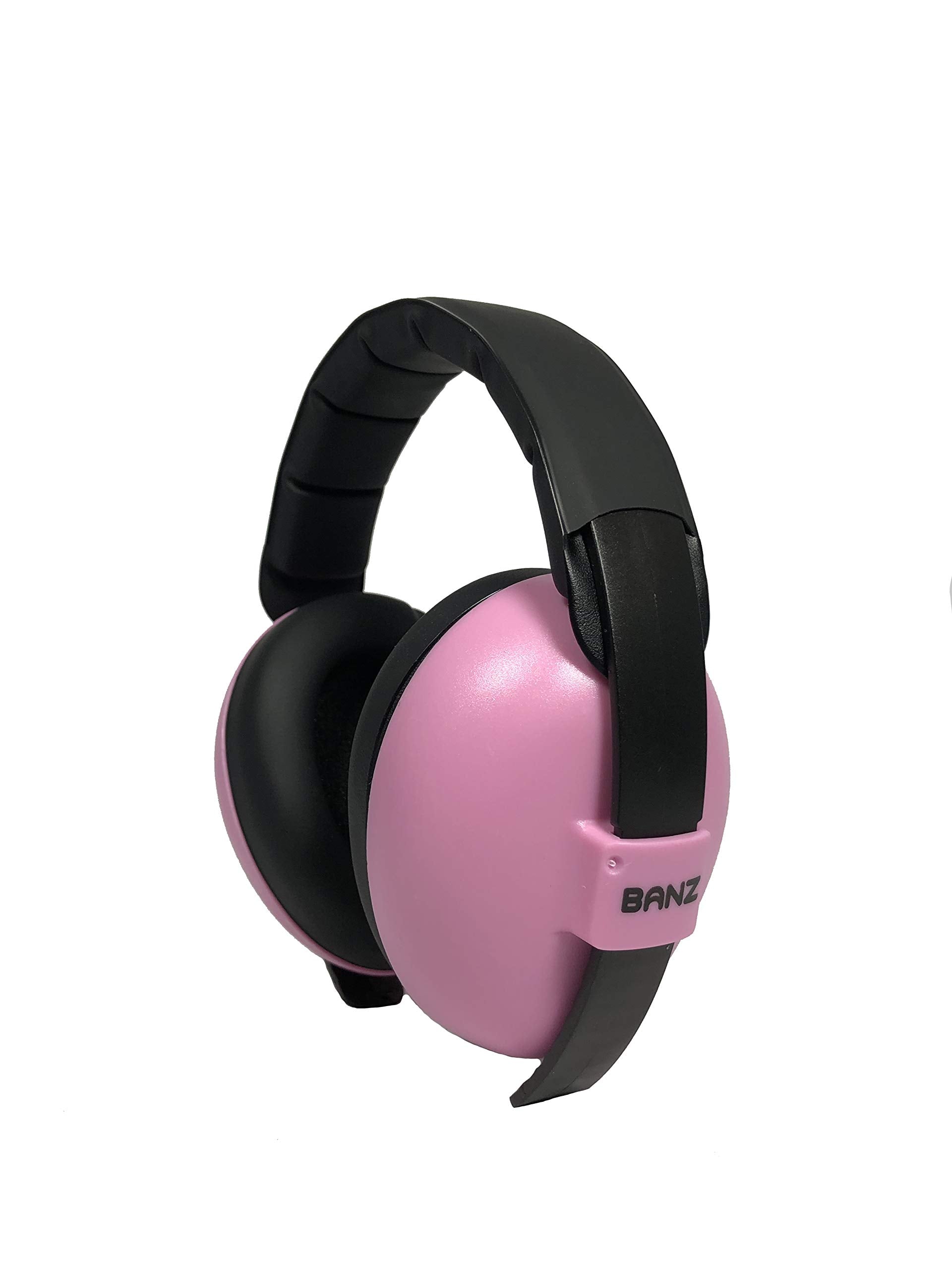 BANZ Baby Earmuffs with an adjustable headband grow with your child from newborn to 36 months.