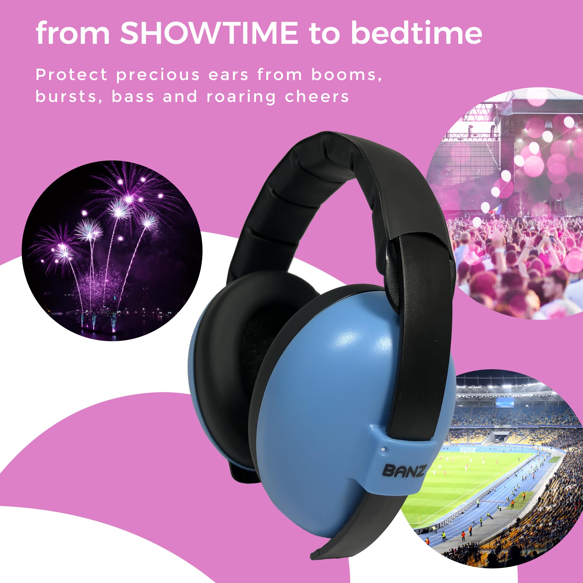 BANZ Baby Earmuffs for home activities like mowing and vacuuming