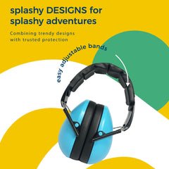 BANZ Baby Earmuffs headband closeup; leather-like cover for all-day comfort.