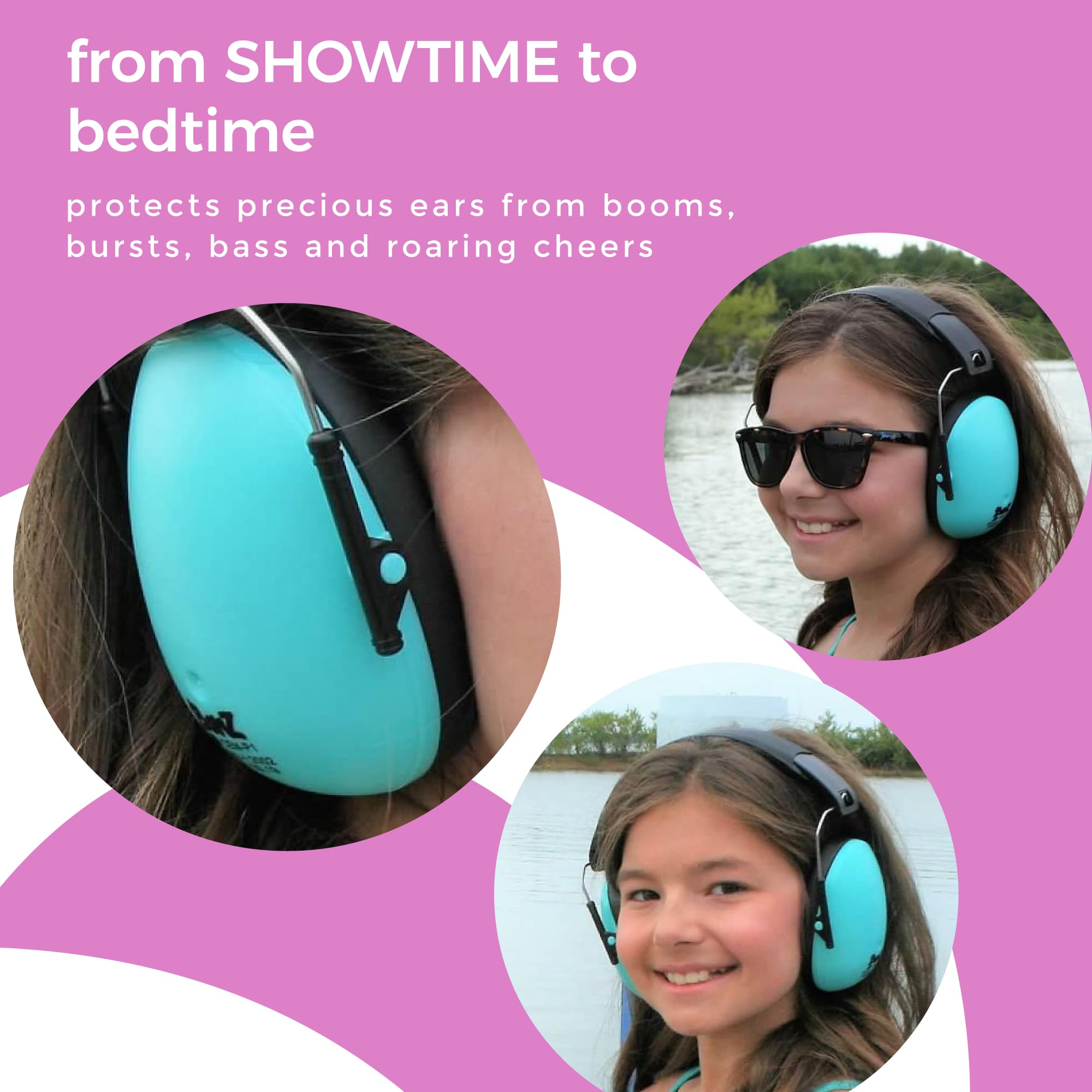 BANZ Baby Earmuffs lightweight design ideal for concerts and outdoor events.