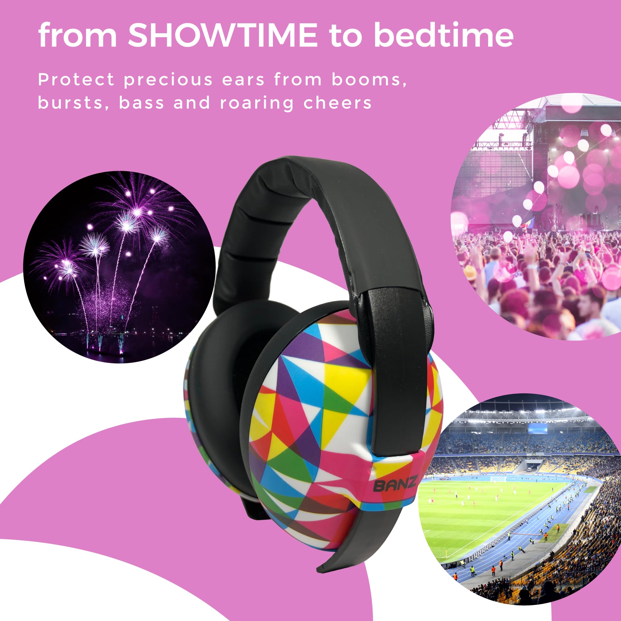 BANZ child earmuffs deliver reliable sound protection for toddlers