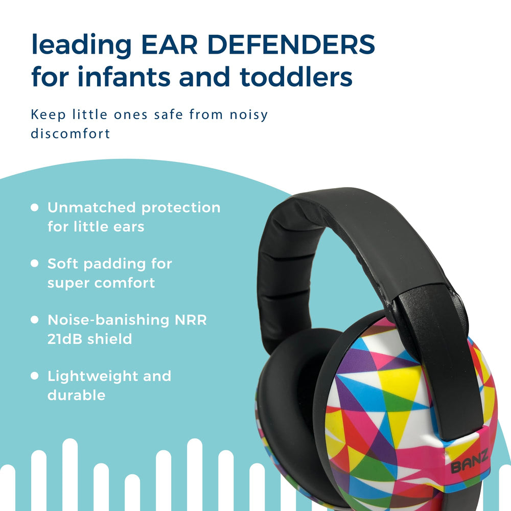 BANZ earmuffs provide 31dB noise reduction for calmer environments