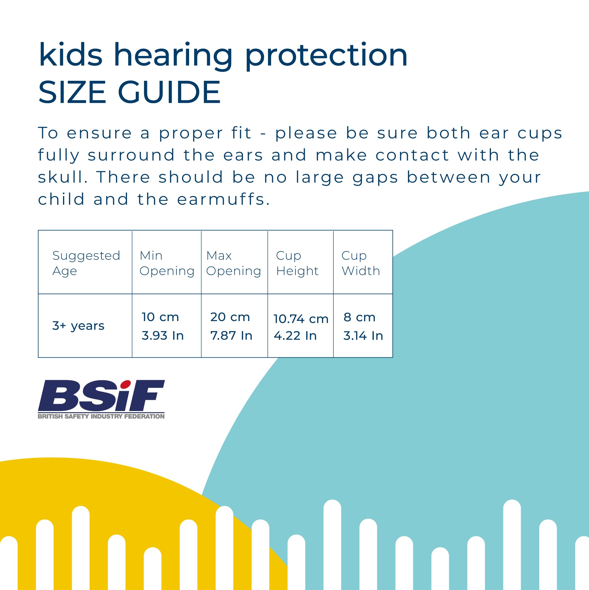 BANZ Kidz Earmuffs Prism adjustable strap enables a secure, growing fit for kids aged 2 and up.