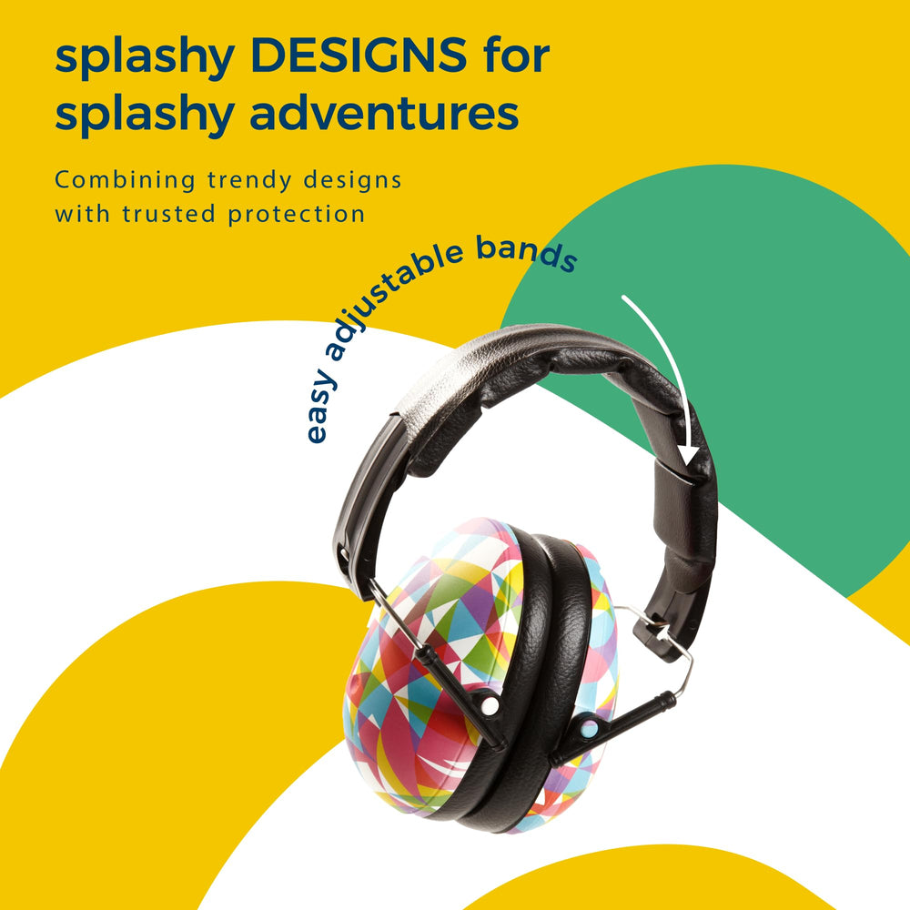 BANZ Kidz Earmuffs Prism foam padding close-up supports comfortable wear during playtime and travel.