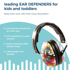 BANZ Kidz Earmuffs Prism headband detail showcases foam padding and soft leather-like cover.