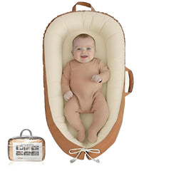 Baobrava baby lounger with 360 bumper offers secure support for supervised naps.