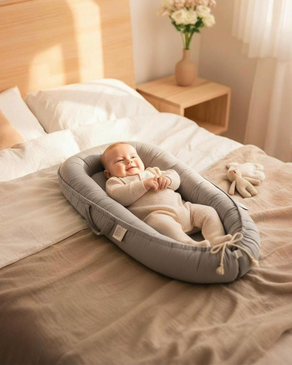 Baobrava lounger with removable cover for easy cleaning.