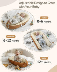 Baobrava infant nest showcases womb-like design for a comforting, snug environment.