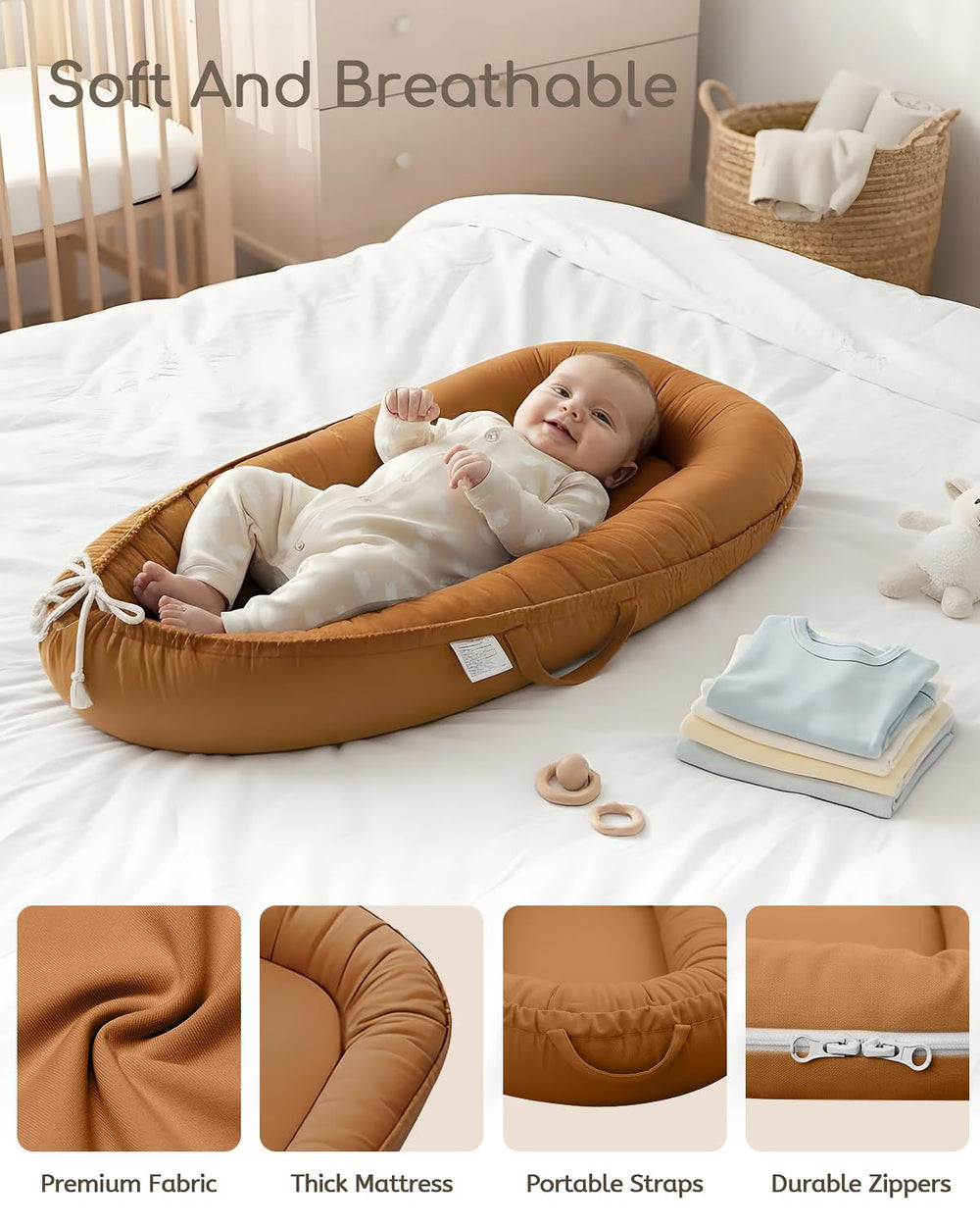 Baobrava lounger mat with 3D breathable fill for airflow.
