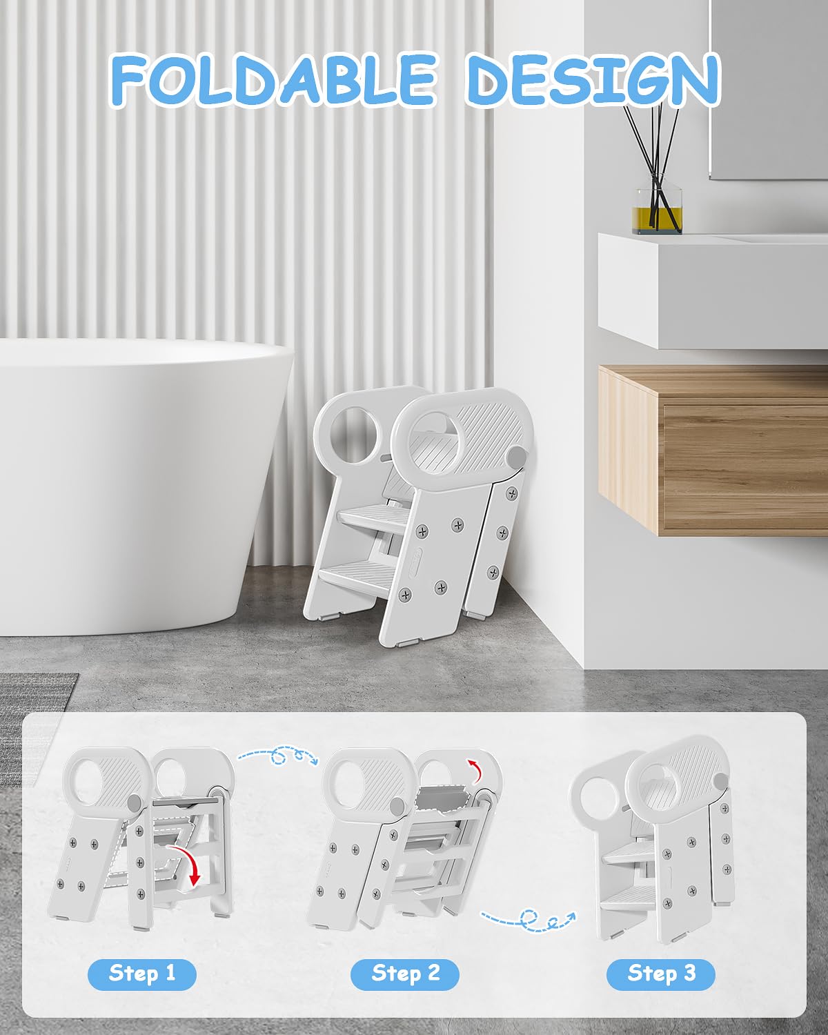 Baobrava non-slip pedal surface helps little feet grip securely during climbs.