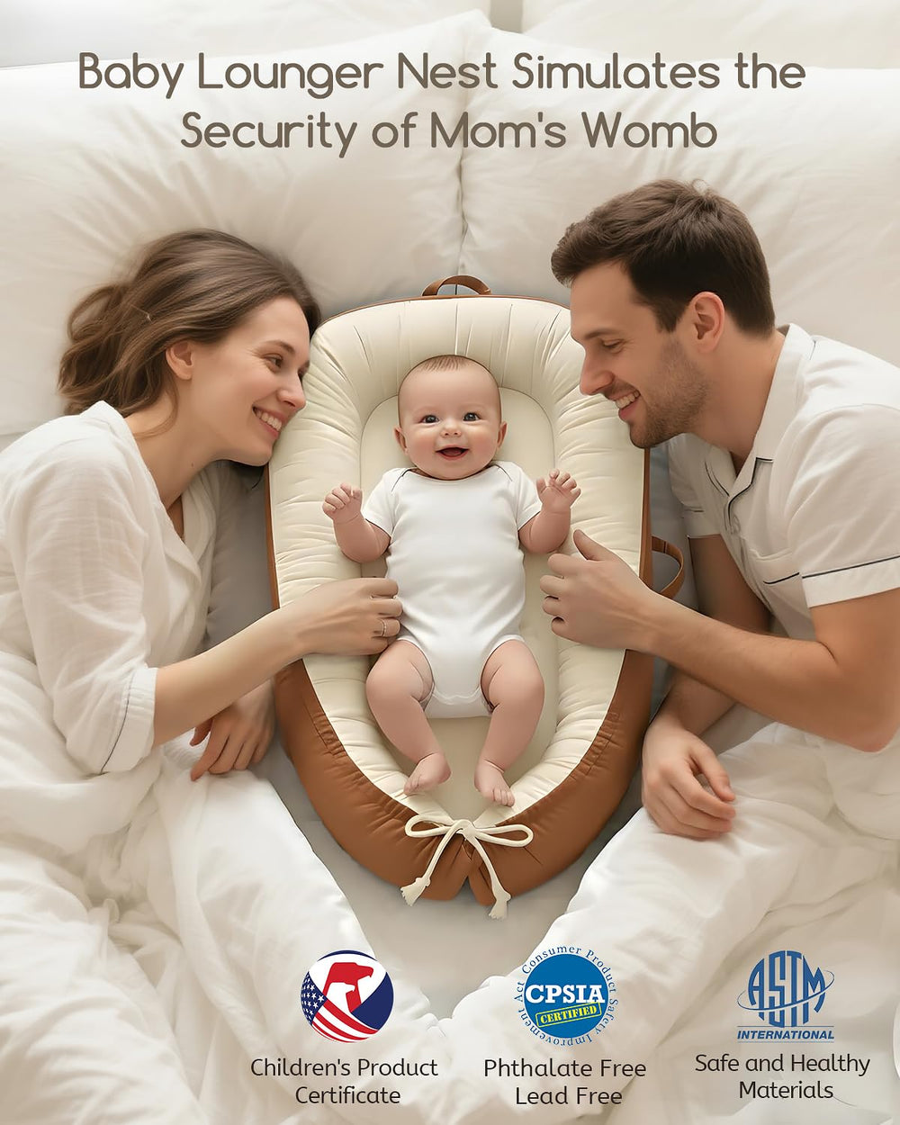 Baobrava portable infant lounger is lightweight and easy to carry on trips.