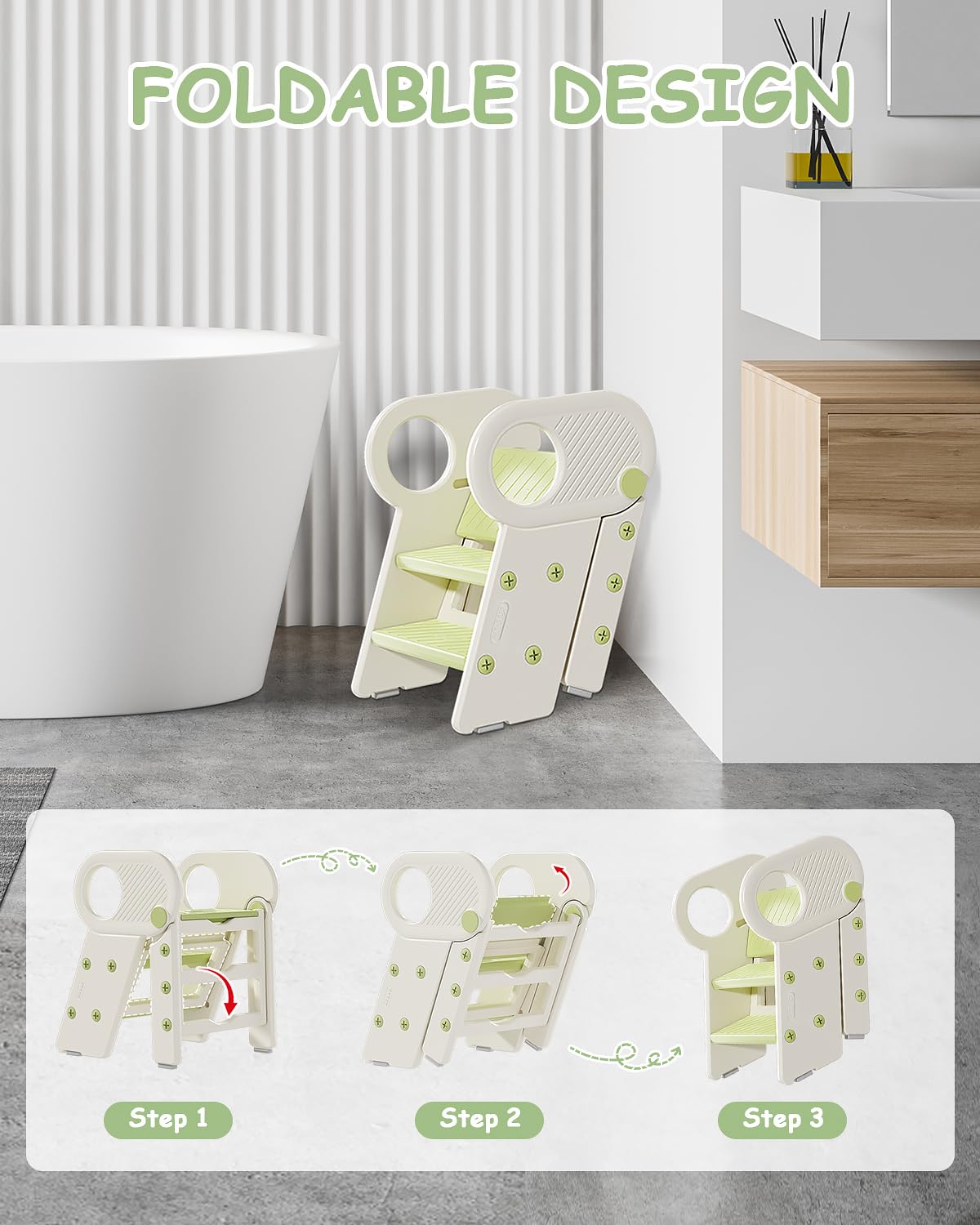 Baobrava stool is lightweight at 5.7 lbs for easy one-handed transport.
