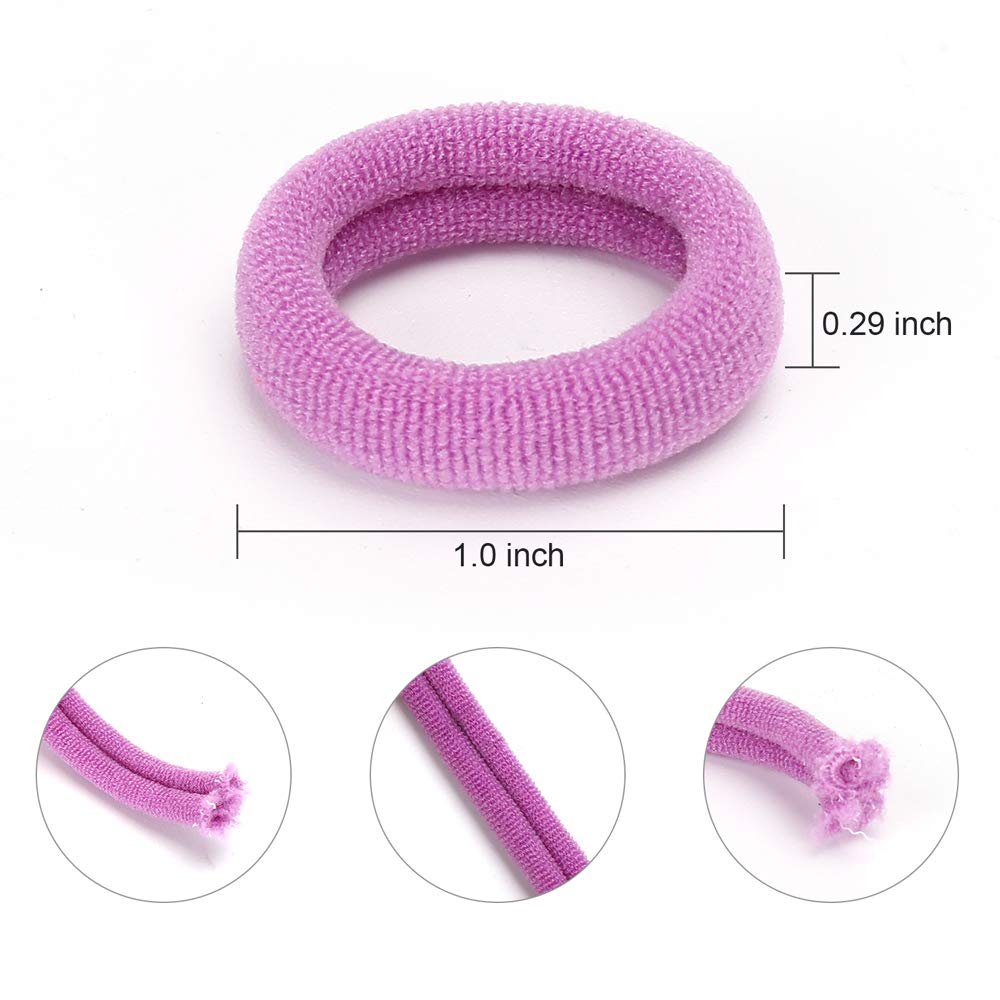 BAOLI mini ponytail holders 1 inch secure fine hair all day