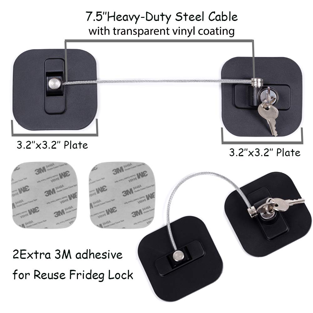 BAOWEIJD freezer lock installed to prevent access.