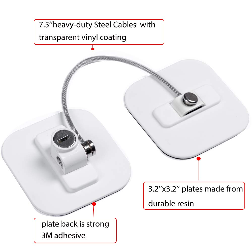 BAOWEIJD fridge lock on door demonstrates quick one-handed operation