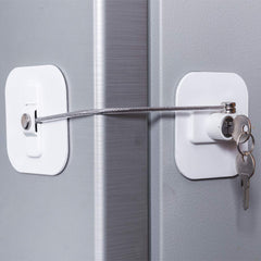 BAOWEIJD fridge lock white kit with keys protects contents from curious kids