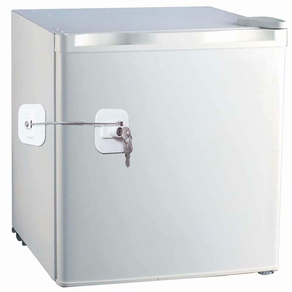BAOWEIJD refrigerator lock side mount secures cabinets and freezers with strong adhesive.