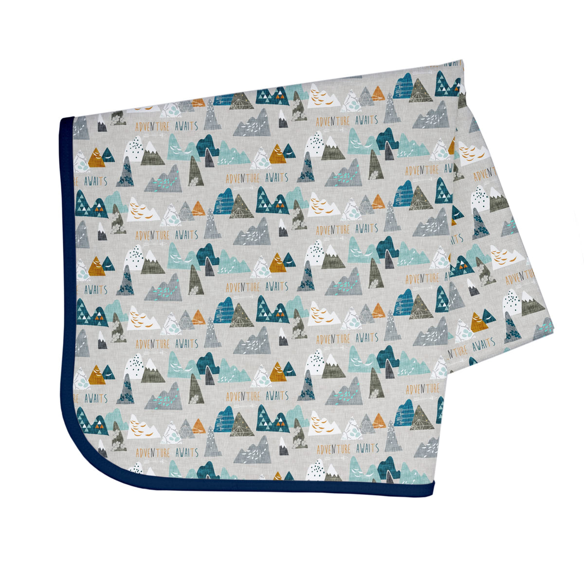 BapronBaby Adventure Awaits Splash Mat under high chairs protects floors during meals.