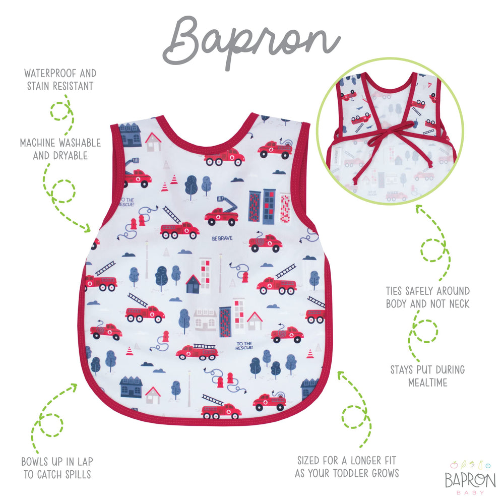 BapronBaby Be Brave worn by toddler close-up highlighting safe, lightweight design.