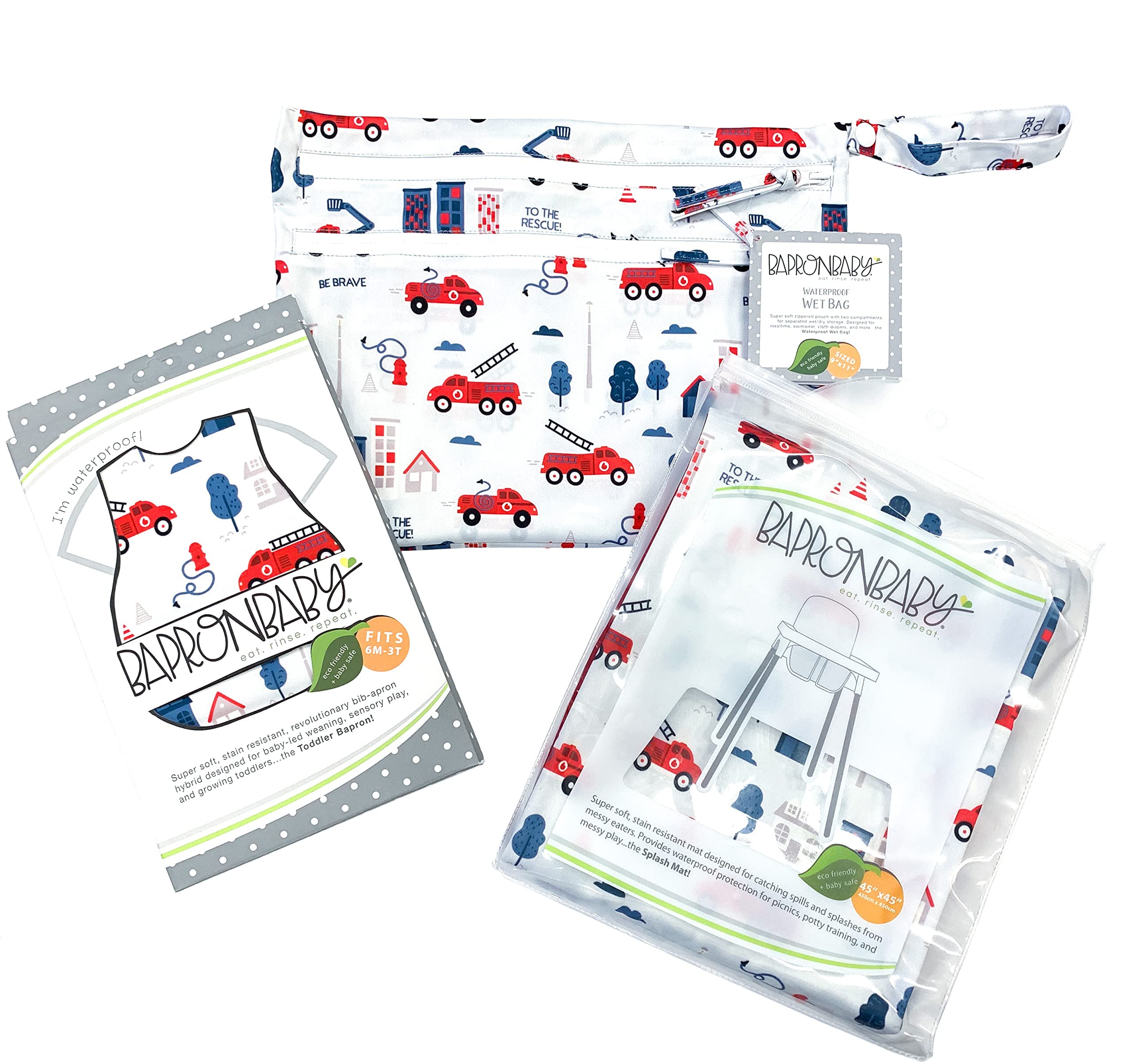 BapronBaby Be Brave machine washable label close-up for easy care.