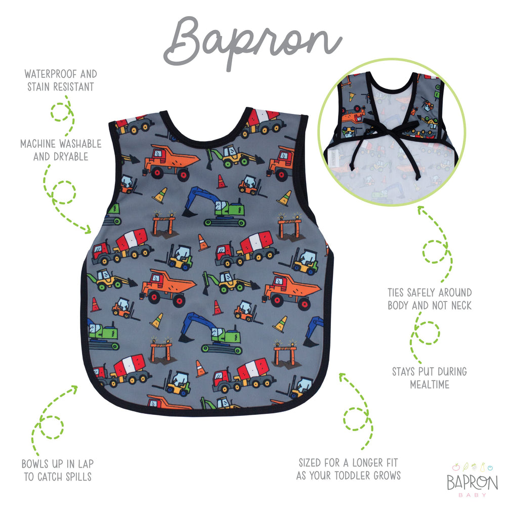 BapronBaby Construction Zone waterproof fabric close-up for protection
