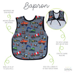 BapronBaby Construction Zone waterproof fabric close-up for protection