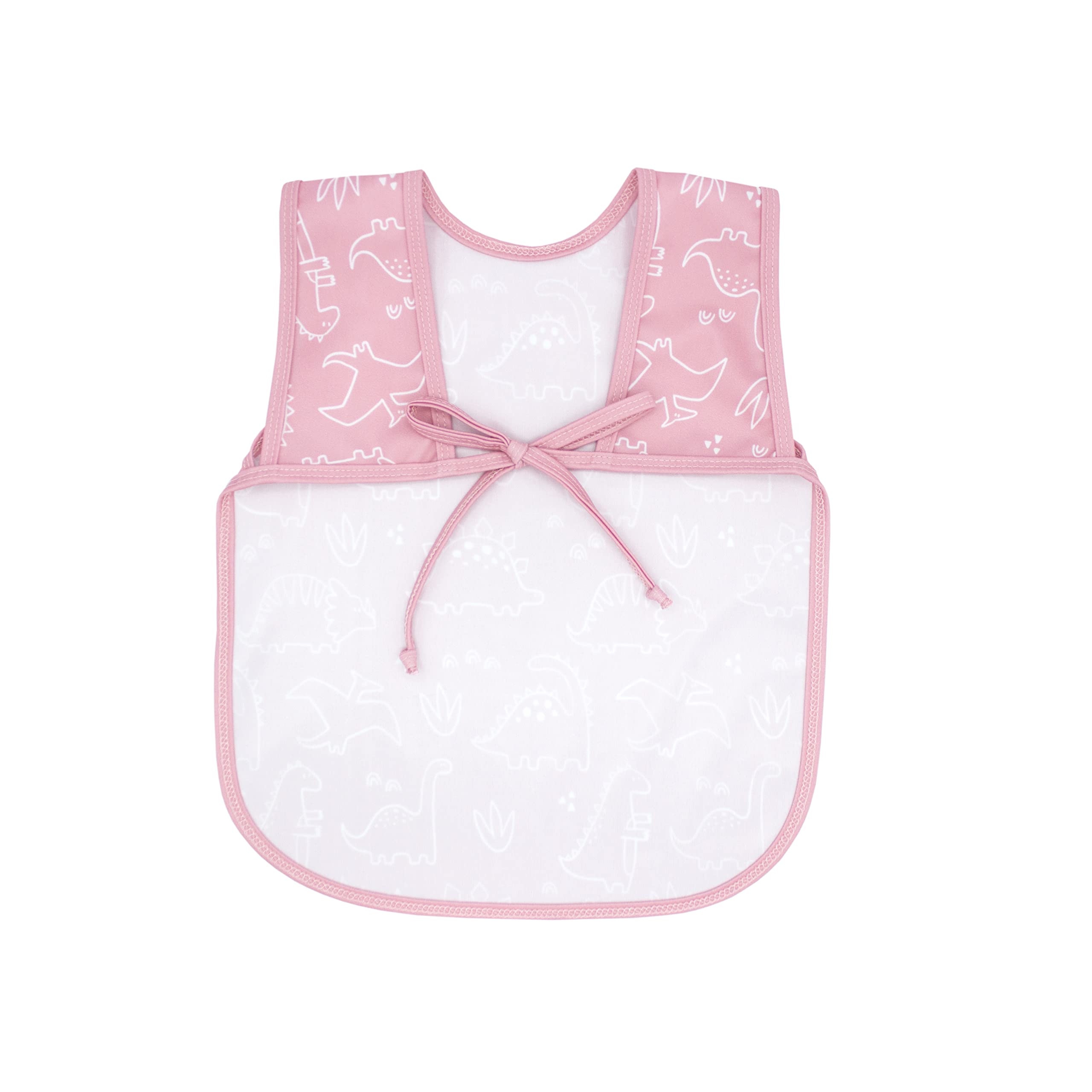 BapronBaby dino-friends-blush-soft-fabric highlights gentle feel against sensitive skin.