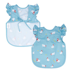 BapronBaby Flutter Little Chickies Bapron provides gentle chest coverage during meals