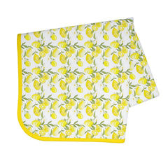 BapronBaby Fresh Lemon Splash Mat front view protects floors from spills