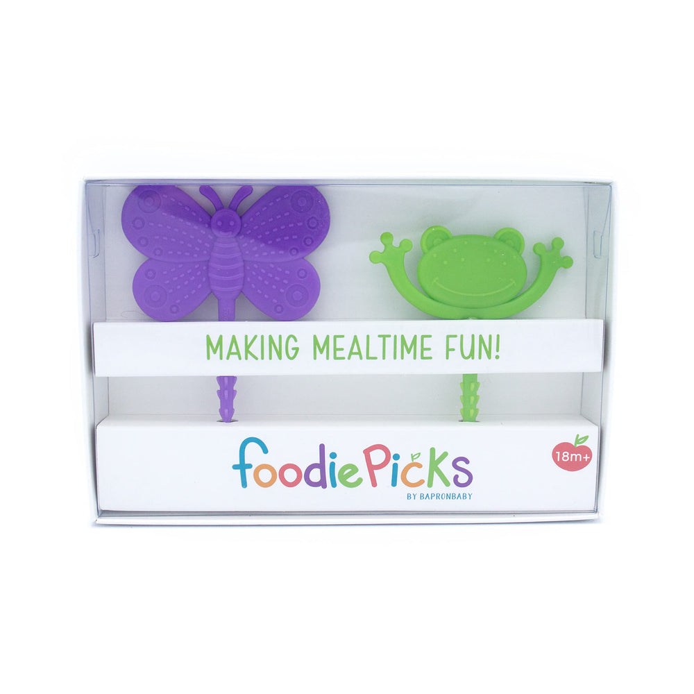 BapronBaby Garden Foodie Picks child using them to explore textures during meals