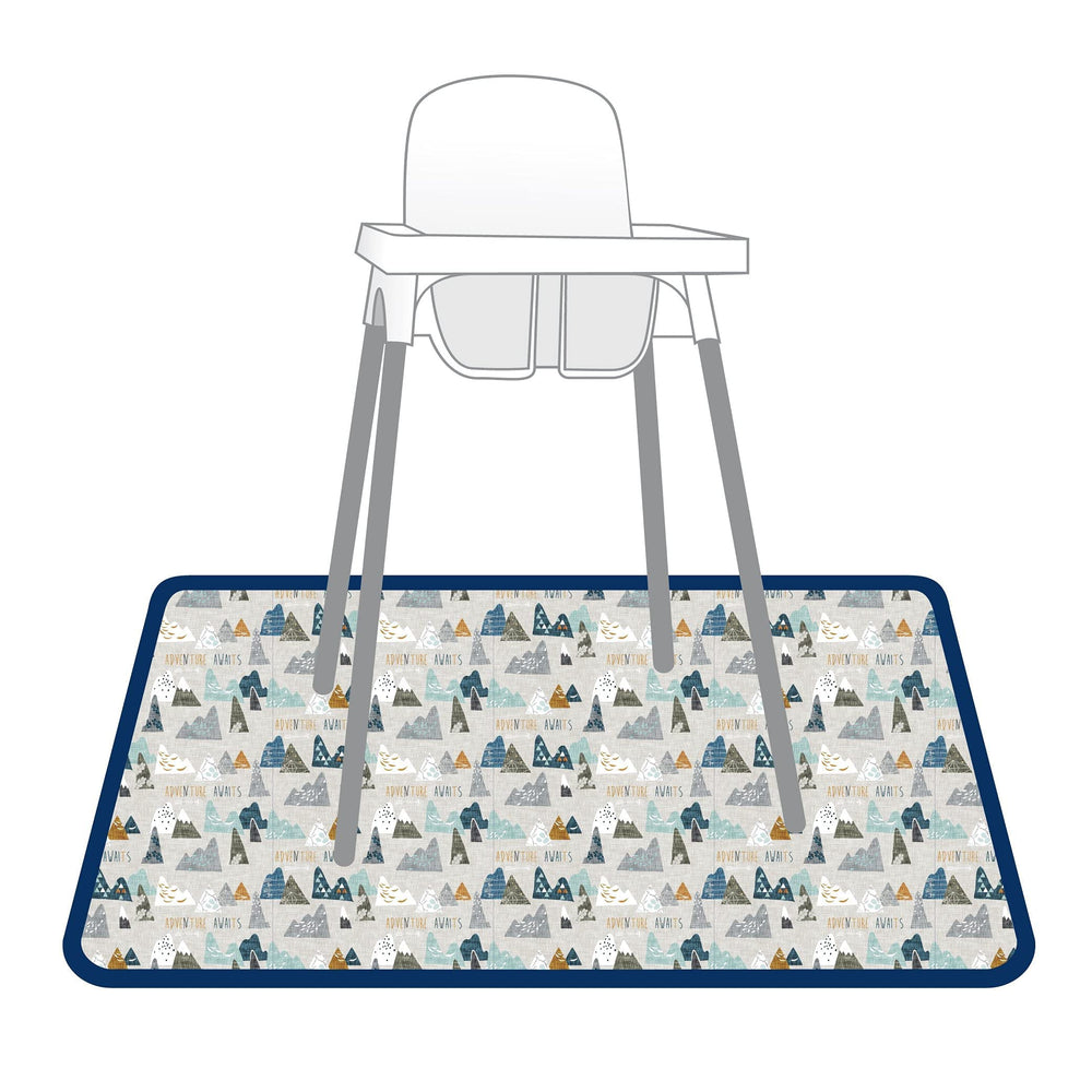 BapronBaby portable splash mat folds compactly for travel and dining out.