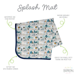 BapronBaby soft-waterproof fabric 45x45 provides durable, wipe-clean protection for spills.