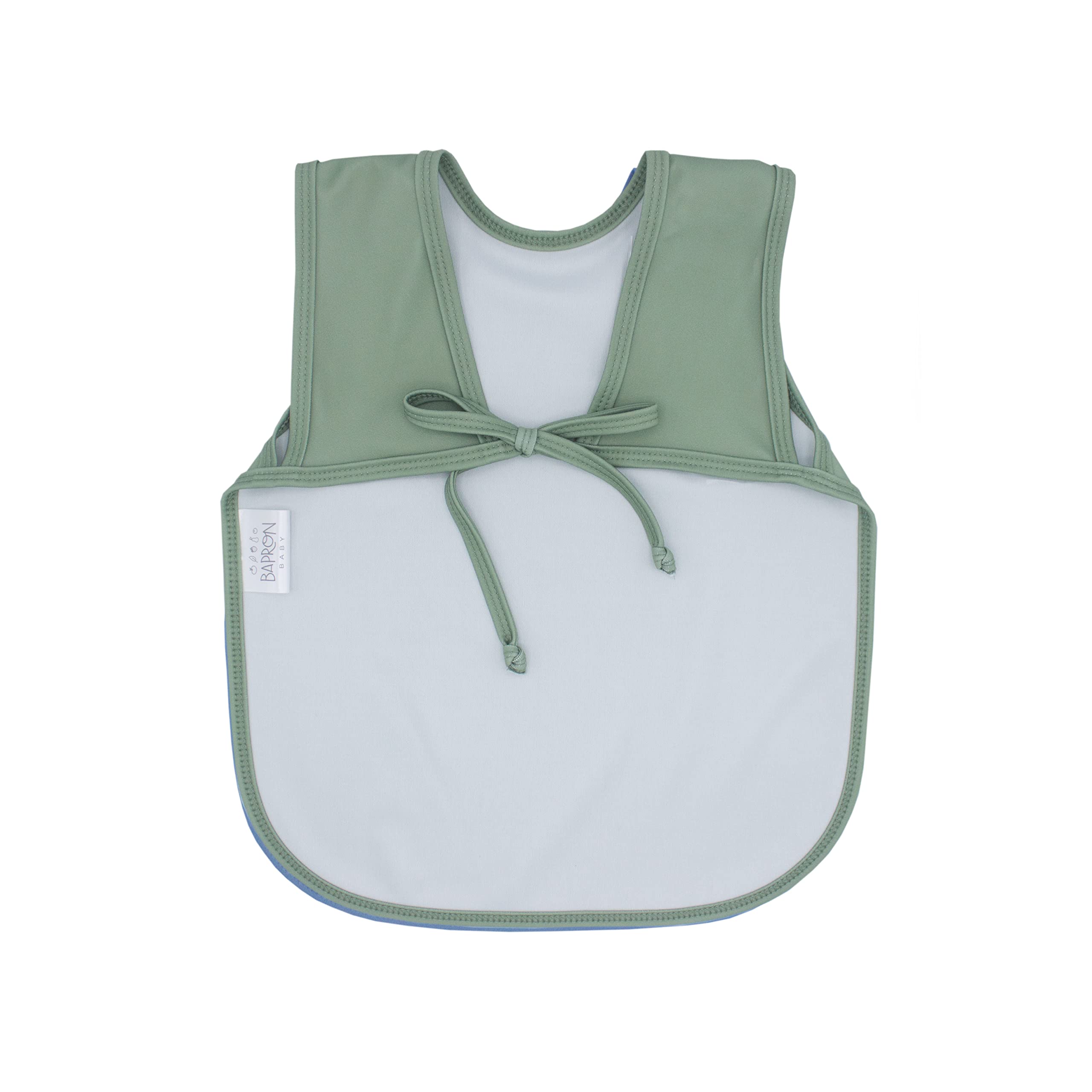 BapronBaby Soft Waterproof Fabric keeps spills contained and skin dry.
