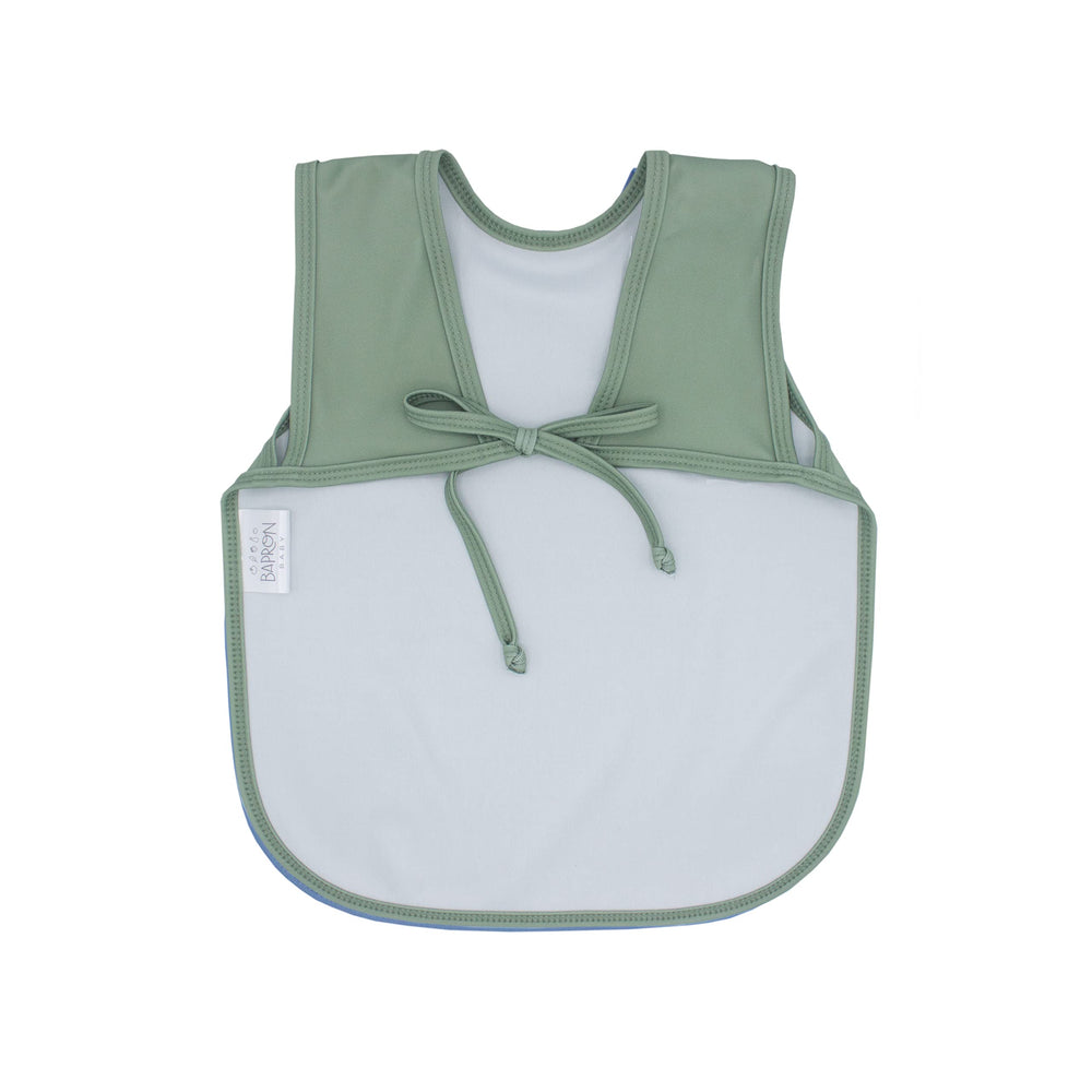BapronBaby Soft Waterproof Fabric keeps spills contained and skin dry.