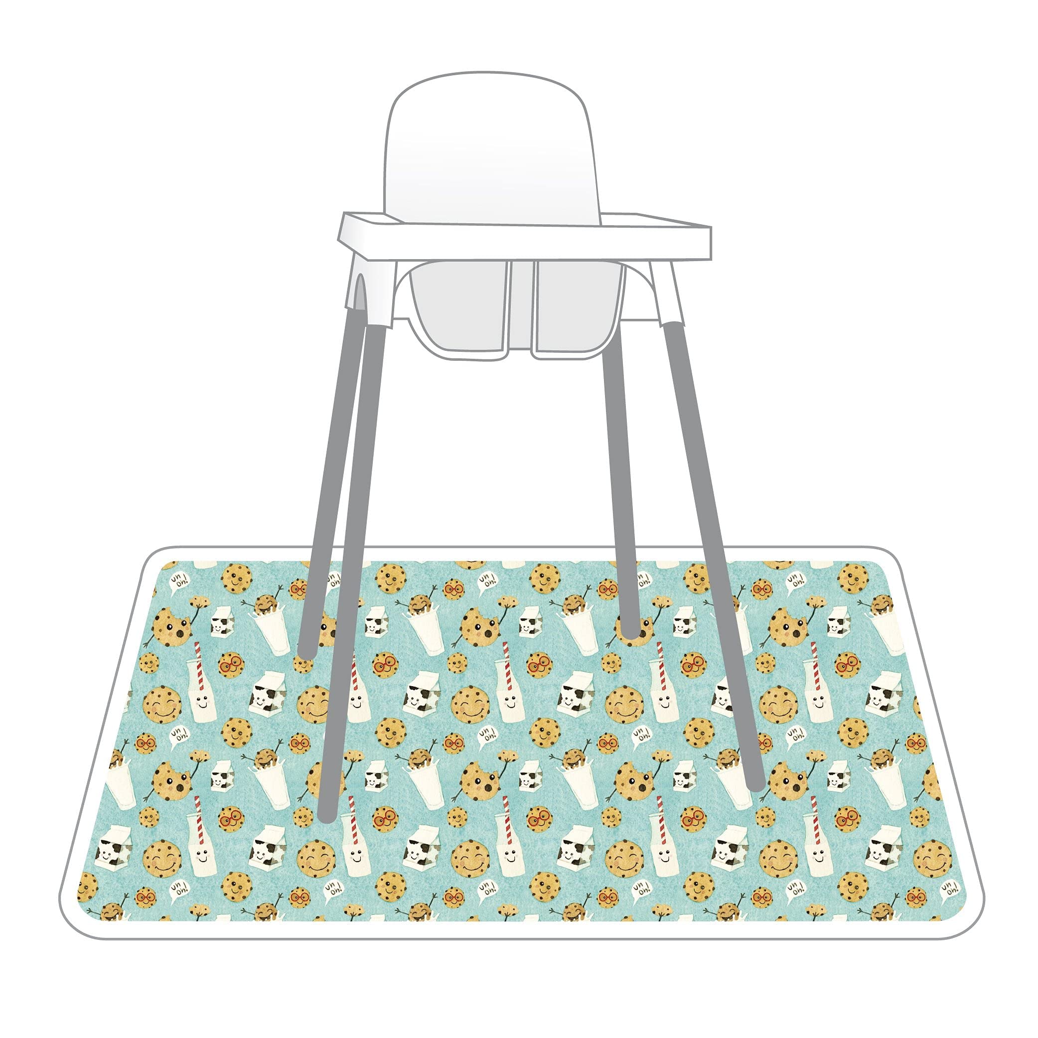 BapronBaby foldable splash mat for travel and on-the-go dining.