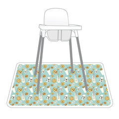 BapronBaby foldable splash mat for travel and on-the-go dining.