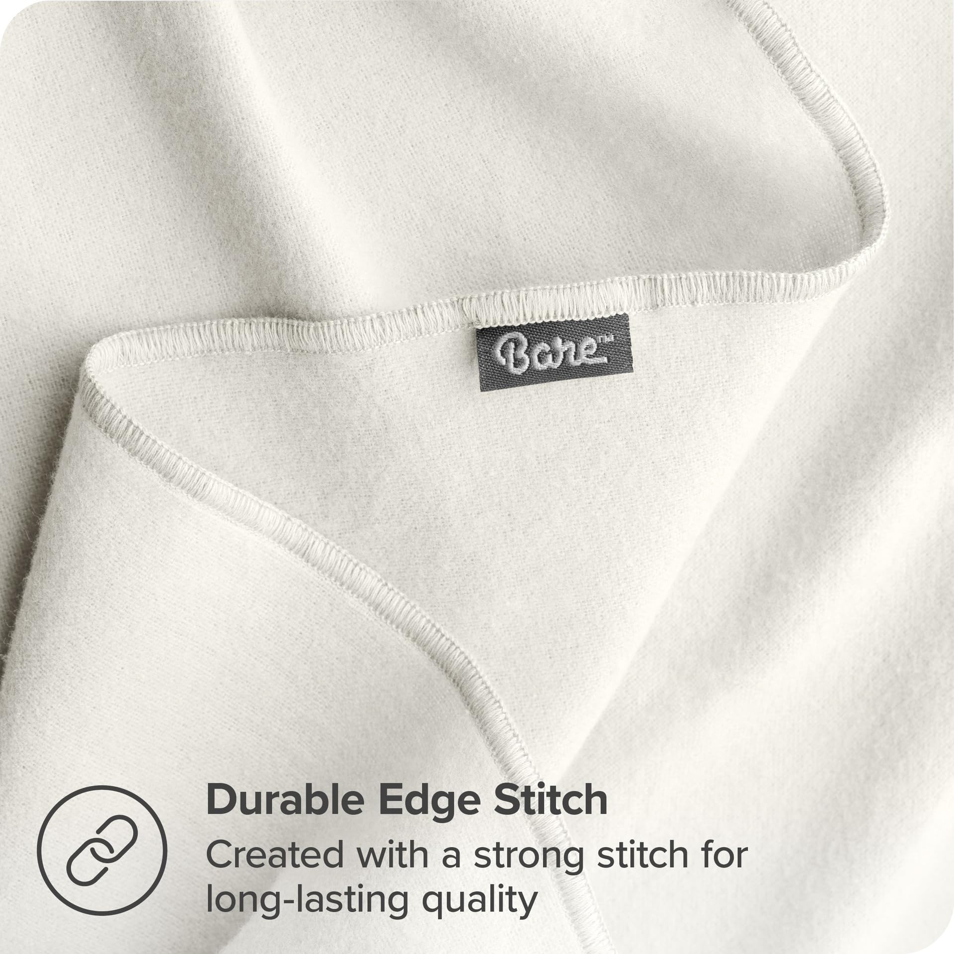 Bare Home cream blanket on stroller ride, breathable fabric for comfortable outings