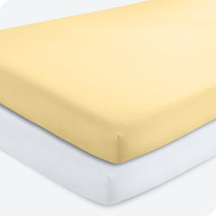 Bare Home two-pack 28x52 crib sheets fit standard crib mattresses securely