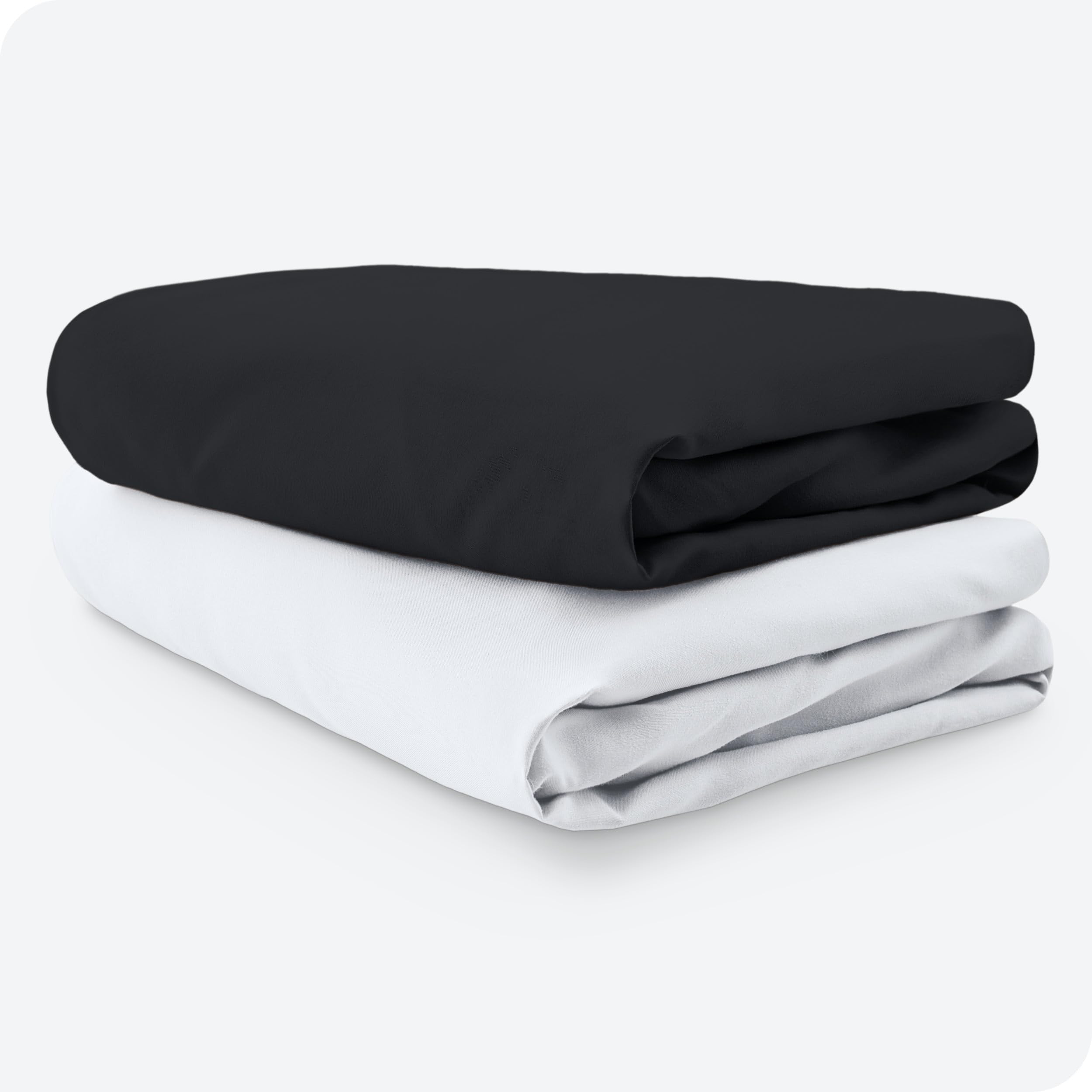Bare Home machine-washable crib sheets ready for everyday use.