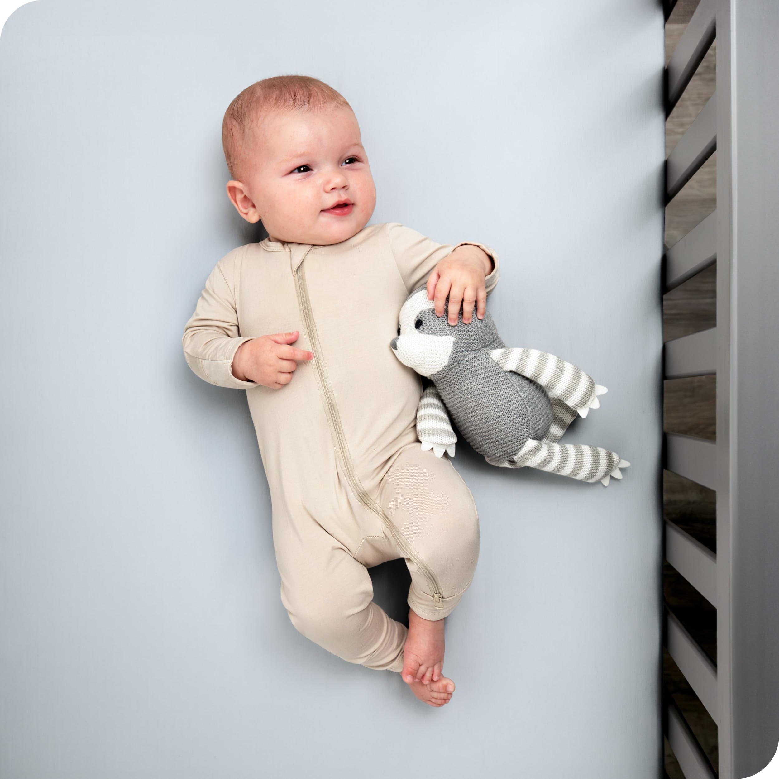 Bare Home easy-care machine-wash label for busy parent routines.