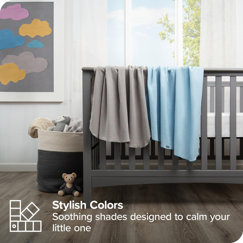 Bare Home blanket swaddling a baby for a gentle wrap.